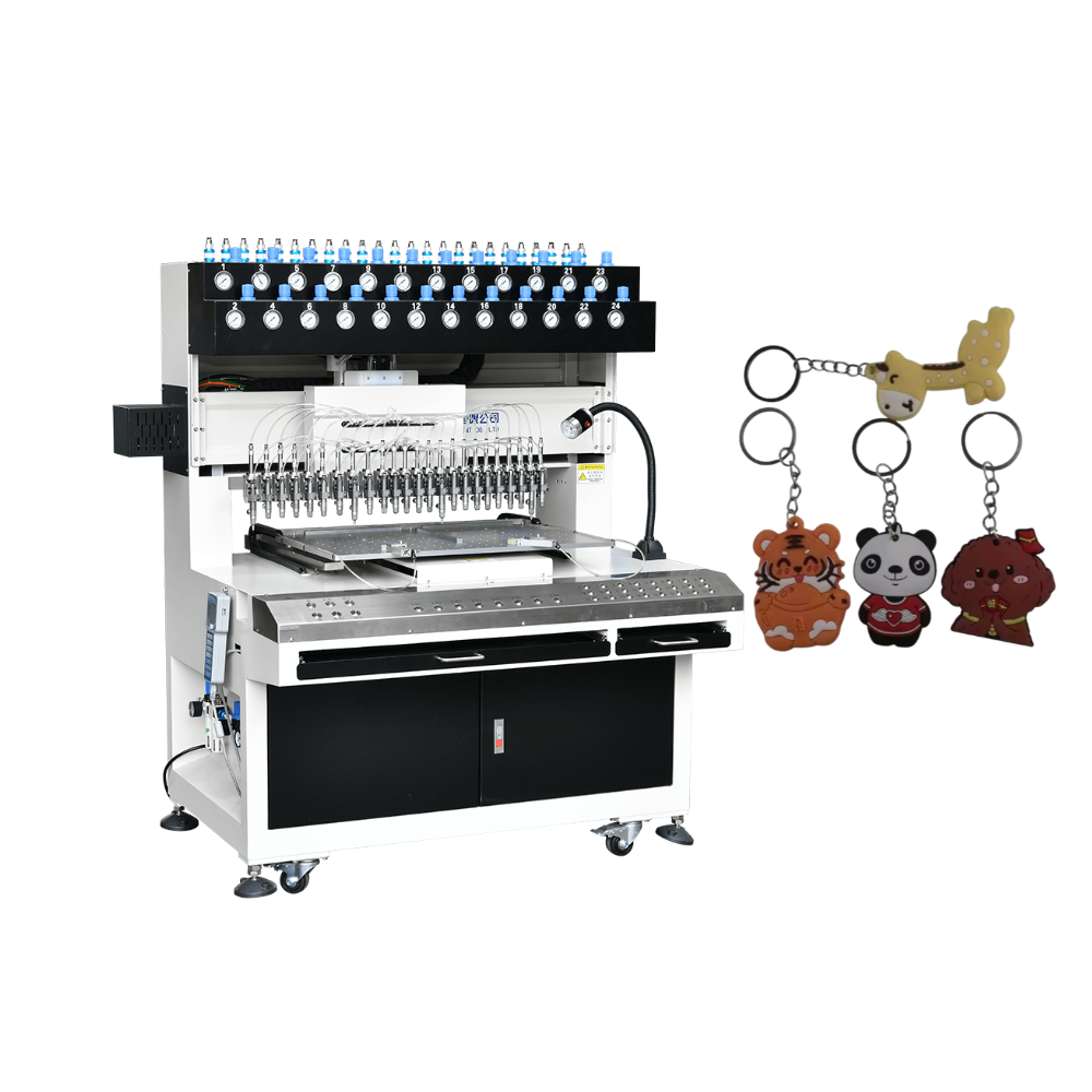 Mini Emoticon soft pvc Keychain filling machine